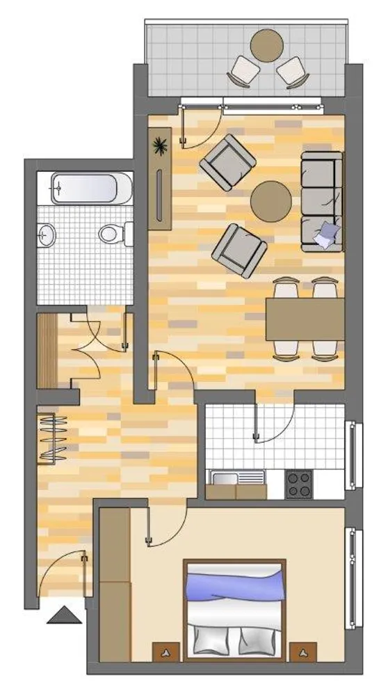 3 Zimmer Wohnung mit 56 m² in Oberhausen – Bild 2