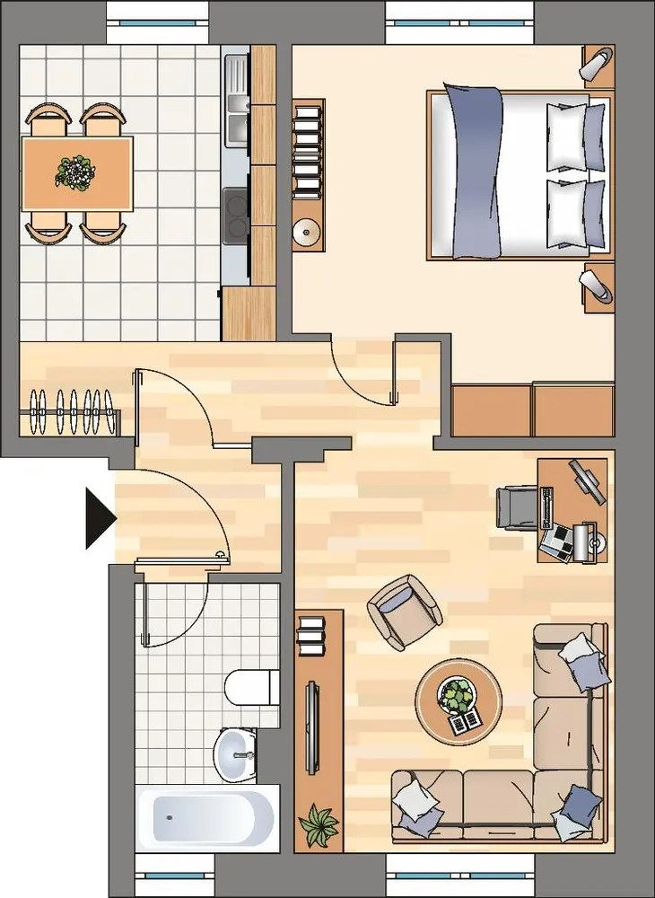 2 Zimmer Wohnung mit 49 m² in Dortmund – Bild 2