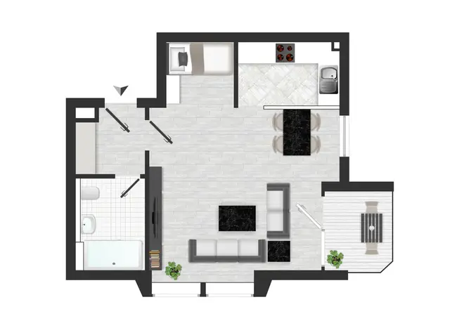 1 Zimmer Wohnung mit 44 m² in Düsseldorf – Bild 11