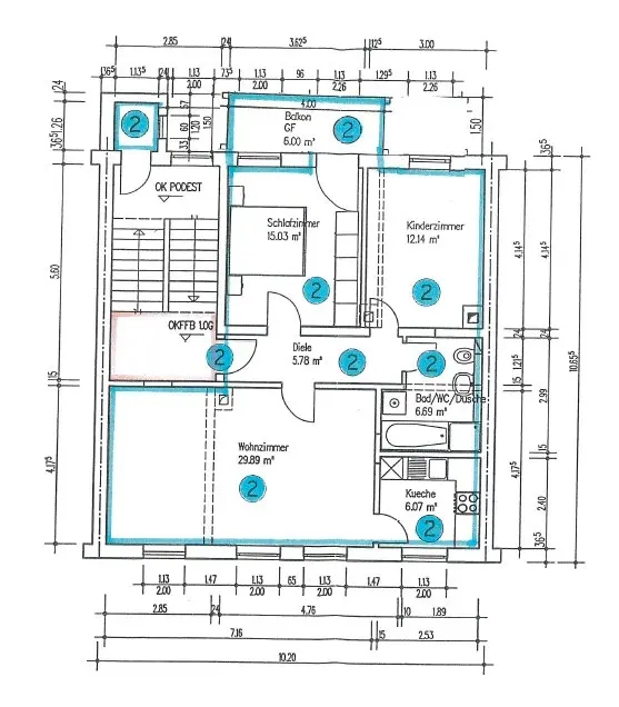 3 Zimmer Wohnung mit 74 m² in Plauen – Bild 9