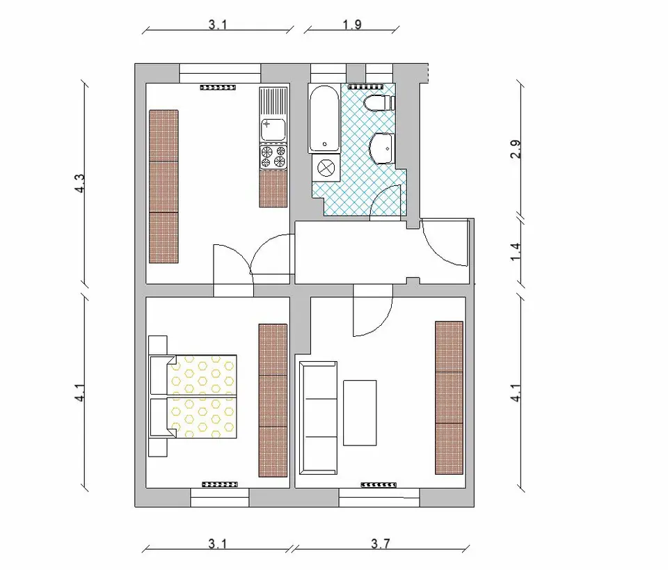 2 Zimmer Wohnung mit 51 m² in Lutherstadt Wittenberg – Bild 5