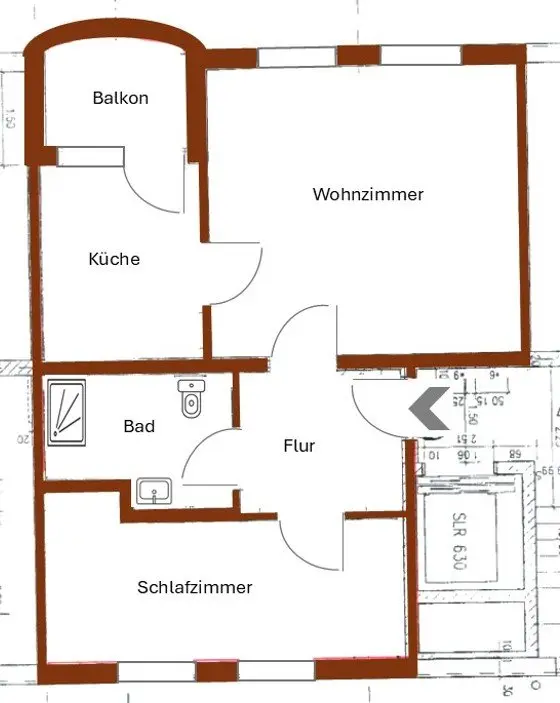 2 Zimmer Wohnung mit 38 m² in Cottbus – Bild 5