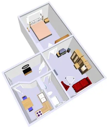 2 Zimmer Wohnung mit 39 m² in Kiel – Bild 2