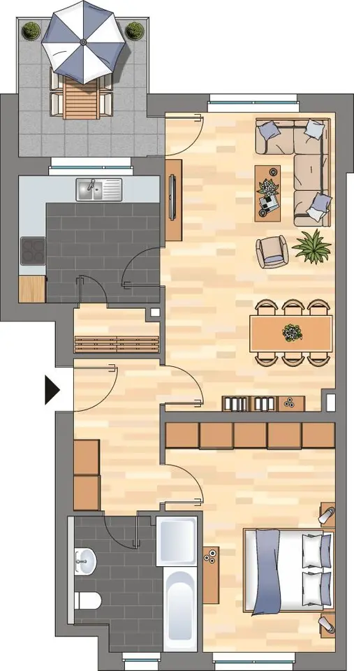 3 Zimmer Wohnung mit 64 m² in Wolfsburg – Bild 5