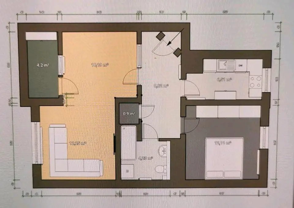 2 Zimmer Wohnung mit 59 m² in Essen – Bild 9