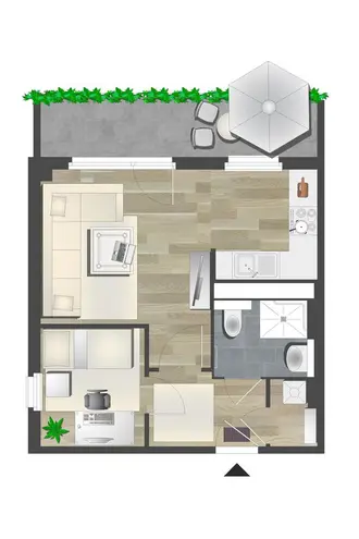 2 Zimmer Wohnung mit 36 m² in Chemnitz – Bild 8