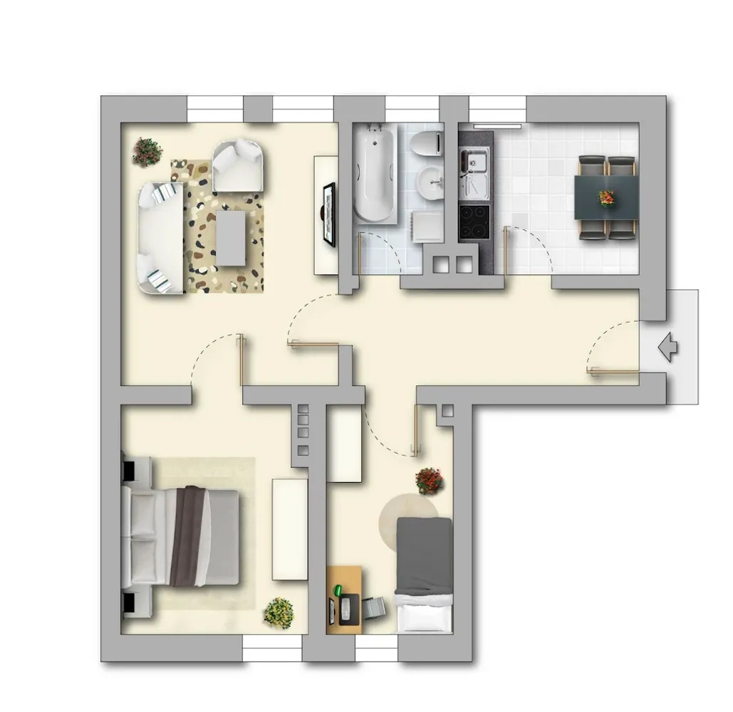 3 Zimmer Wohnung mit 63 m² in Plauen – Bild 9