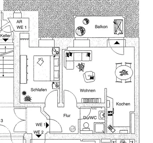 2 Zimmer Wohnung mit 43 m² in Chemnitz – Bild 2