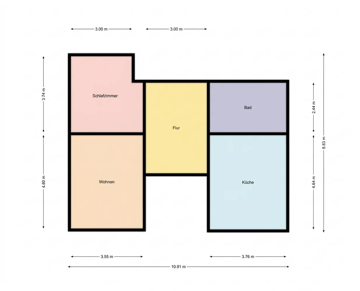 3 Zimmer Wohnung mit 64 m² in Trier – Bild 6