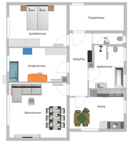 3 Zimmer Wohnung mit 89 m² in Karlsruhe – Bild 6