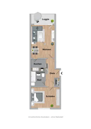 2 Zimmer Wohnung mit 61 m² in Bielefeld – Bild 12