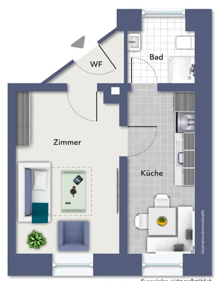 2 Zimmer Wohnung mit 28 m² in Würzburg – Bild 8