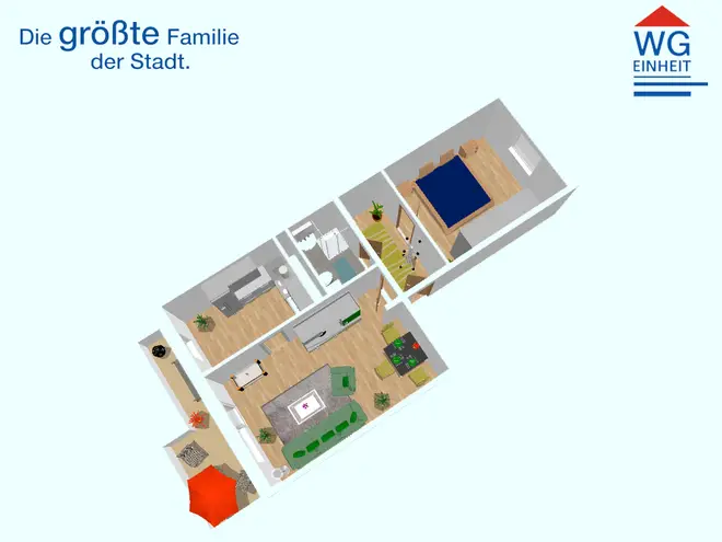 2 Zimmer Wohnung mit 58 m² in Chemnitz – Bild 2