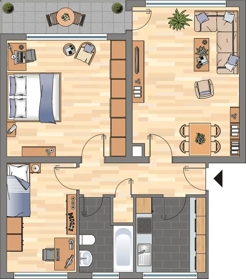 3 Zimmer Wohnung mit 72 m² in Velbert – Bild 6