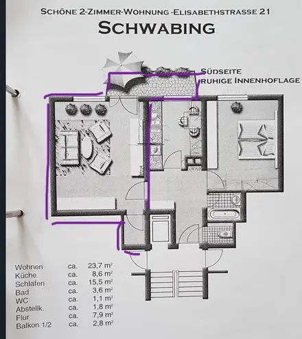 WG-Zimmer mit 29 m² in München – Bild 10