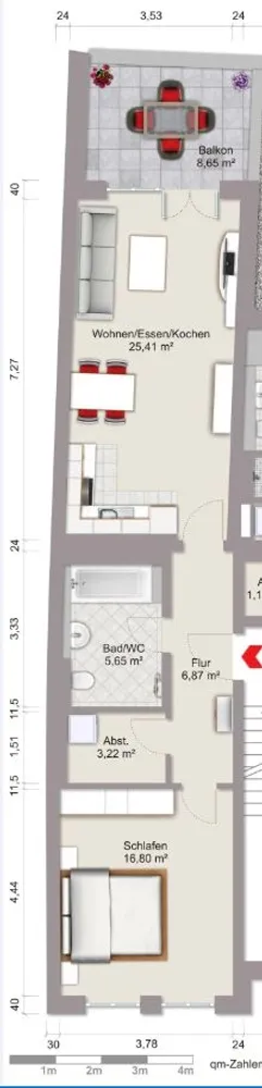 2 Zimmer Wohnung mit 63 m² in Erfurt – Bild 4