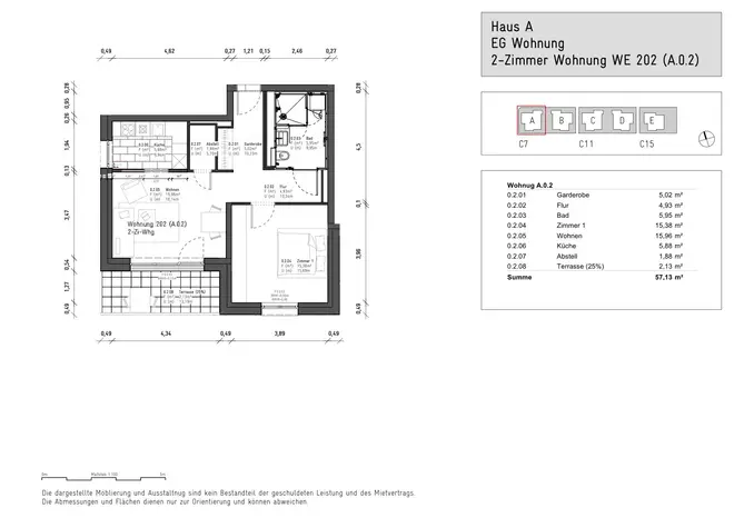 2 Zimmer Wohnung mit 58 m² in Darmstadt – Bild 10