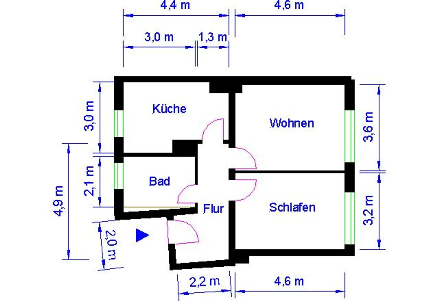 2 Zimmer Wohnung mit 60 m² in Magdeburg – Bild 5