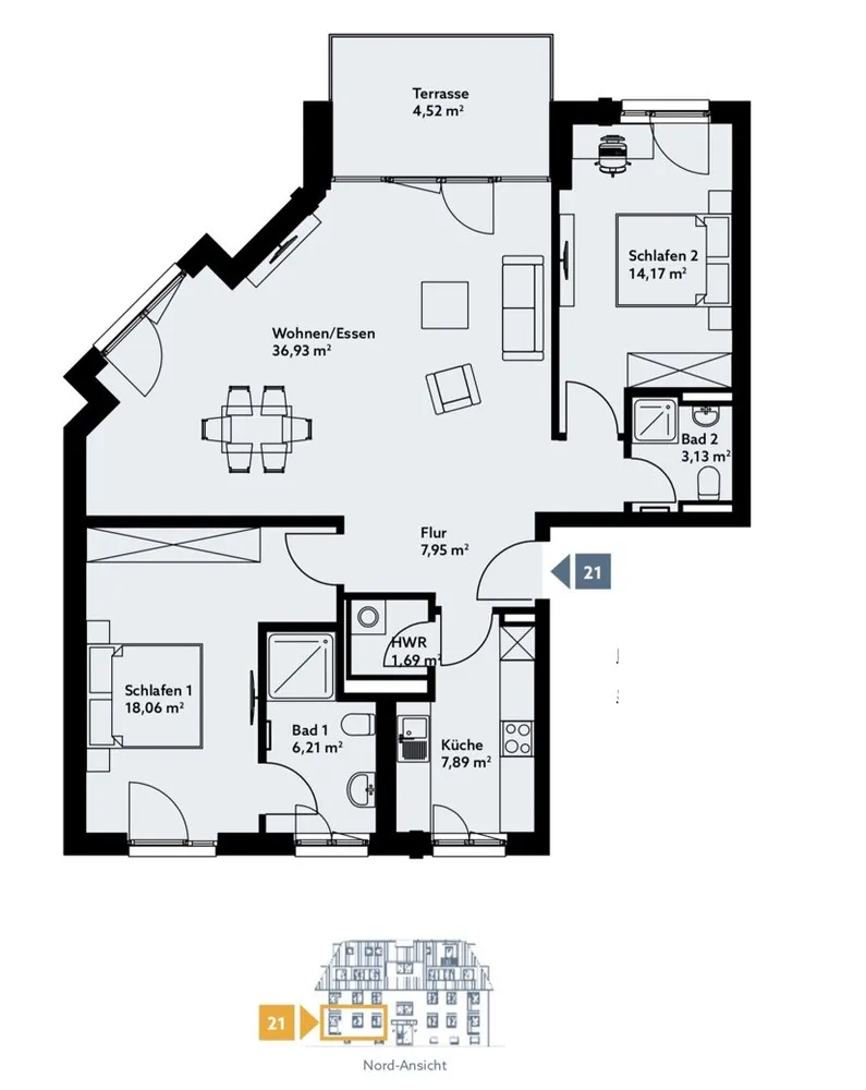 3 Zimmer Wohnung mit 101 m² in Bremen – Bild 5