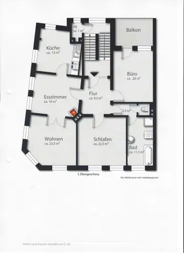4 Zimmer Wohnung mit 132 m² in Osnabrück – Bild 2