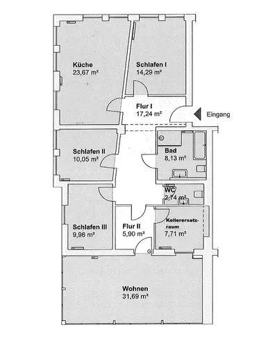 4 Zimmer Wohnung mit 124 m² in Münster – Bild 1