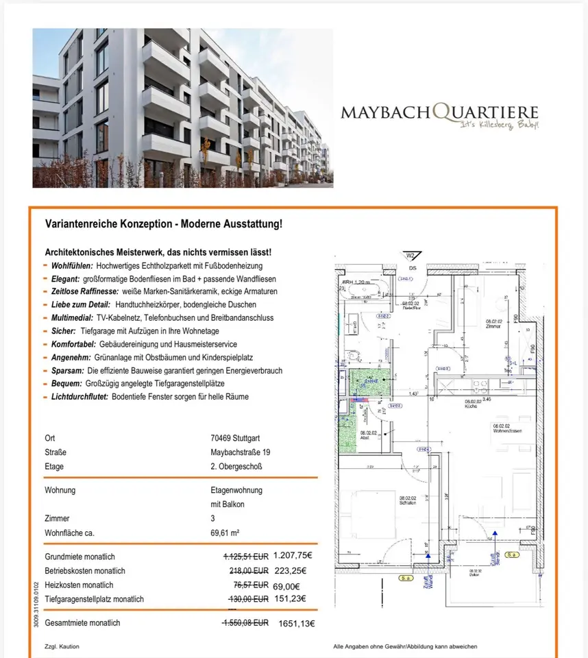 3 Zimmer Wohnung mit 77 m² in Fellbach – Bild 5
