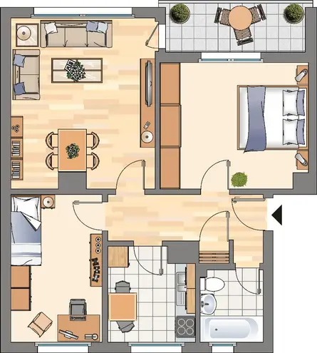 4 Zimmer Wohnung mit 66 m² in Gelsenkirchen – Bild 3