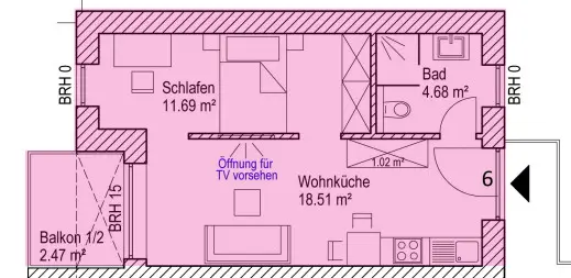 WG-Zimmer mit 40 m² in Vechta – Bild 8
