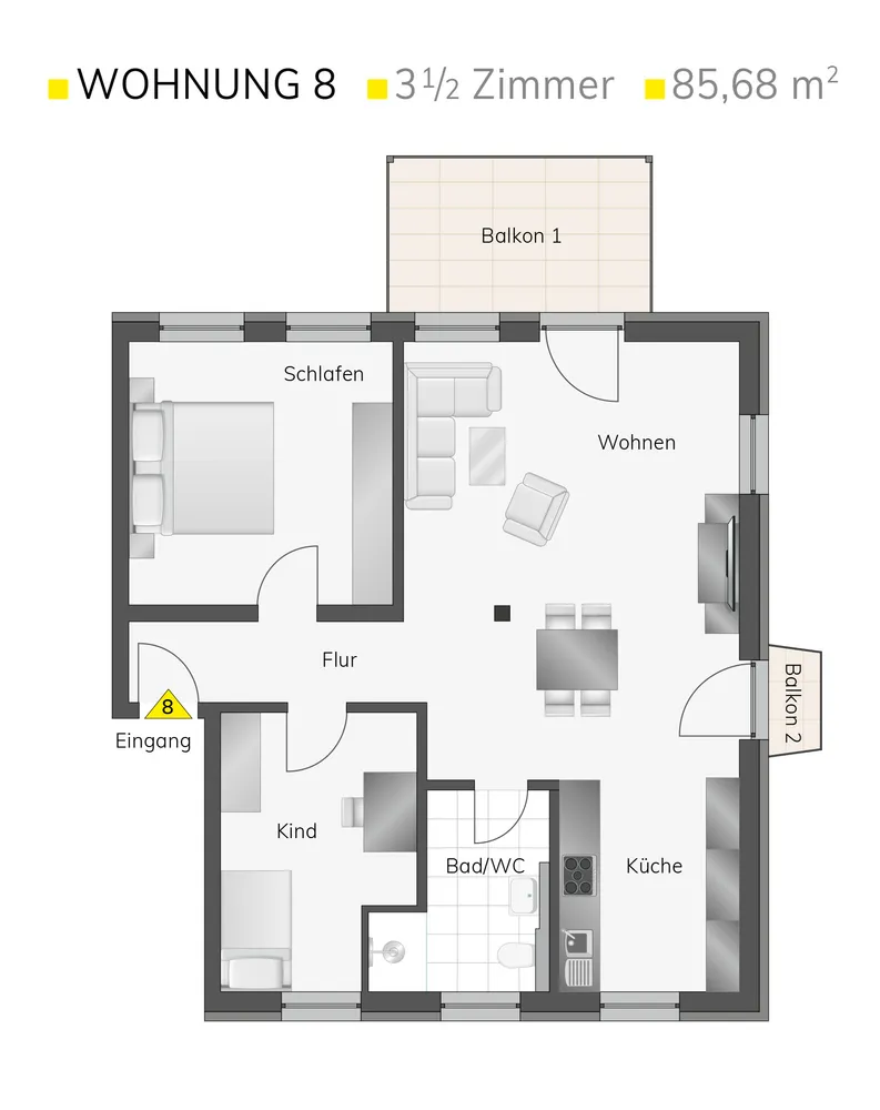 4 Zimmer Wohnung mit 86 m² in Esslingen am Neckar – Bild 10