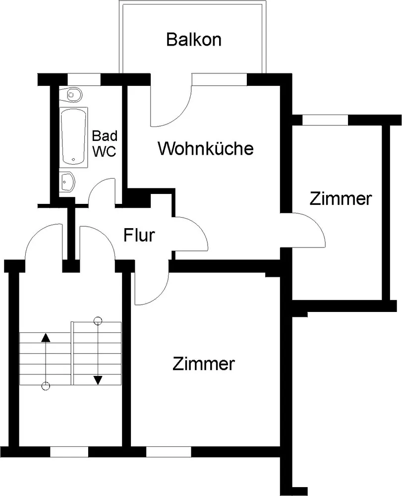 2 Zimmer Wohnung mit 46 m² in Braunschweig – Bild 3