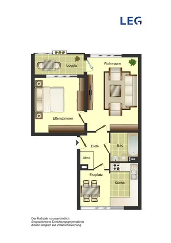 3 Zimmer Wohnung mit 53 m² in Duisburg – Bild 2