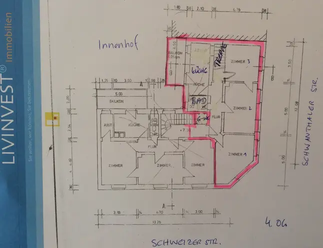 5 Zimmer Wohnung mit 150 m² in Frankfurt am Main – Bild 2