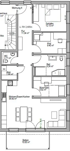 5 Zimmer Wohnung mit 122 m² in Aalen – Bild 6