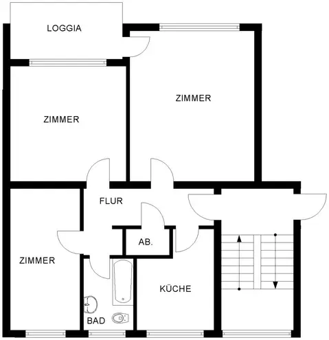 3 Zimmer Wohnung mit 75 m² in Bochum – Bild 3