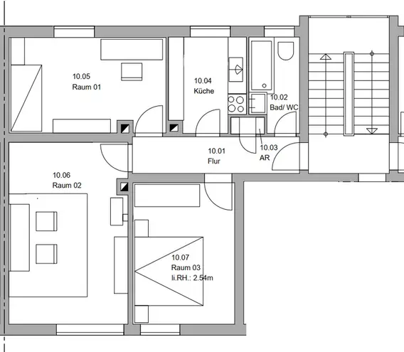 3 Zimmer Wohnung mit 60 m² in Lübeck – Bild 8