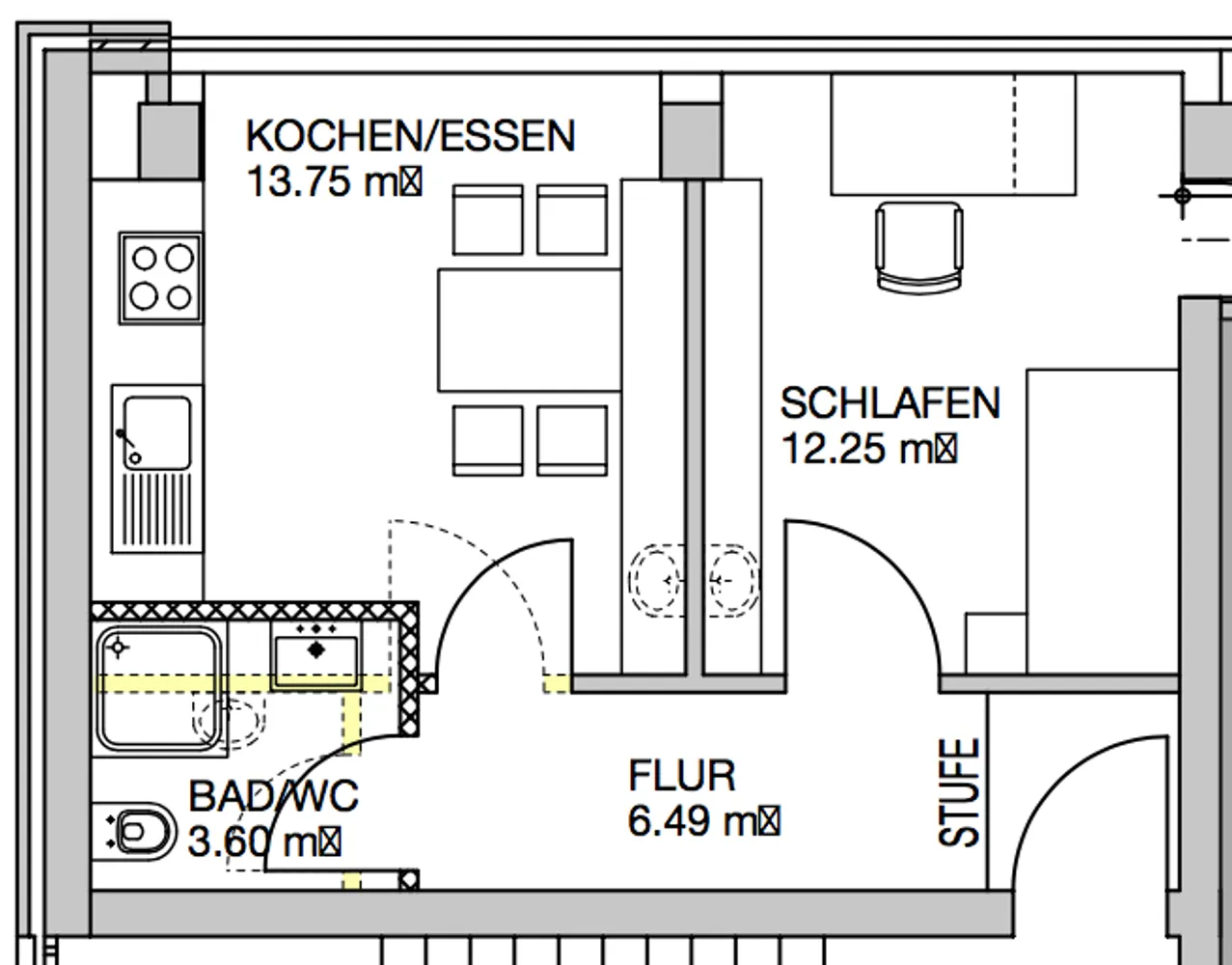 1 Zimmer Wohnung mit 36 m² in Passau – Bild 9