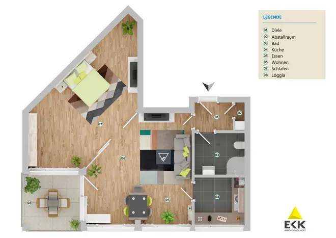 2 Zimmer Wohnung mit 60 m² in Bonn – Bild 4