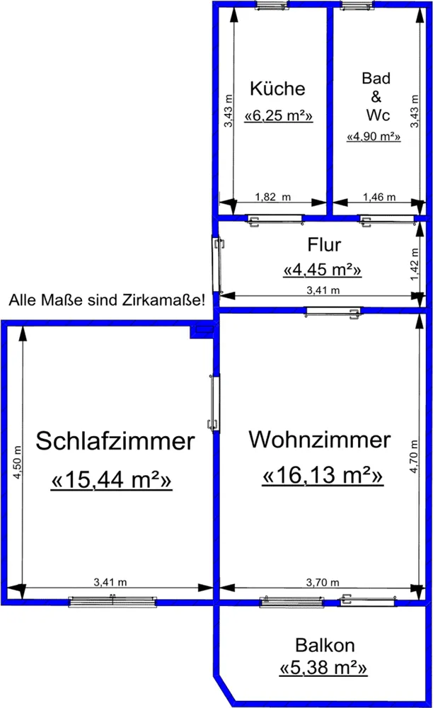 2 Zimmer Wohnung mit 48 m² in Gera – Bild 5