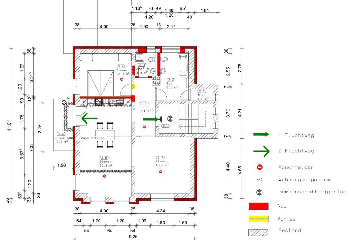 3 Zimmer Wohnung mit 86 m² in Stralsund – Bild 2