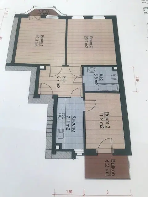 3 Zimmer Wohnung mit 75 m² in Gera – Bild 5