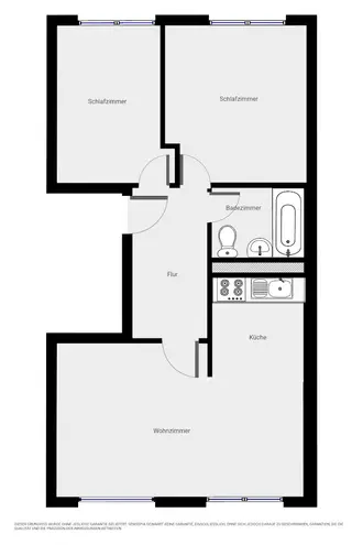 3 Zimmer Wohnung mit 55 m² in Halle (Saale) – Bild 12