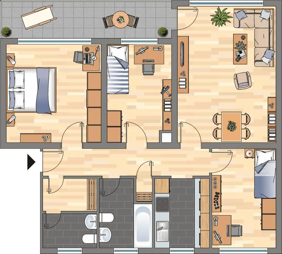 4 Zimmer Wohnung mit 89 m² in Velbert – Bild 5