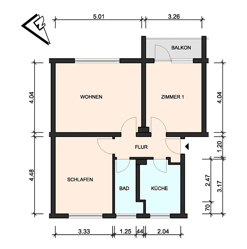 3 Zimmer Wohnung mit 64 m² in Neumünster – Bild 6