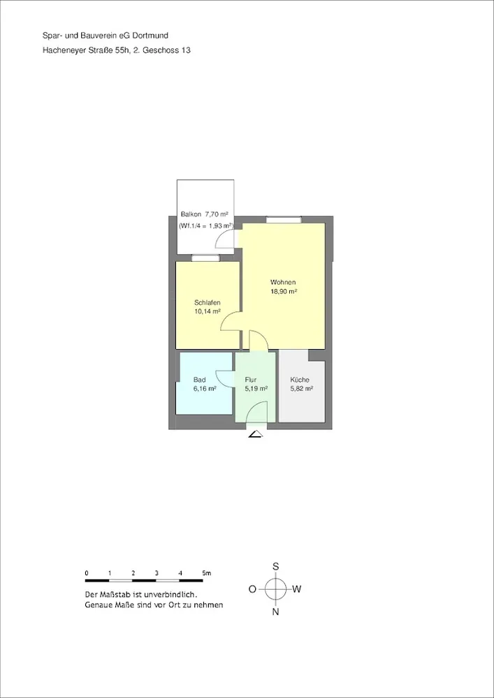 2 Zimmer Wohnung mit 47 m² in Dortmund – Bild 3