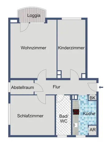 3 Zimmer Wohnung mit 65 m² in Darmstadt – Bild 4