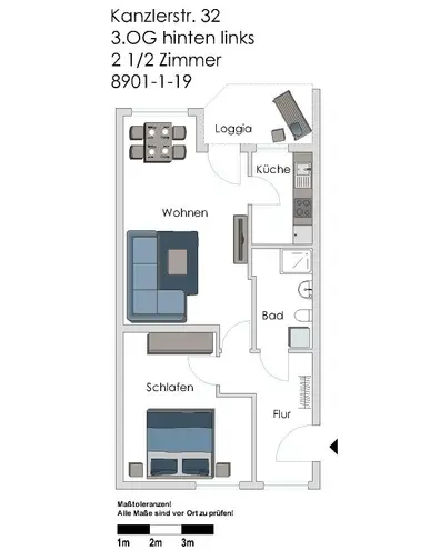 3 Zimmer Wohnung mit 59 m² in Gelsenkirchen – Bild 12