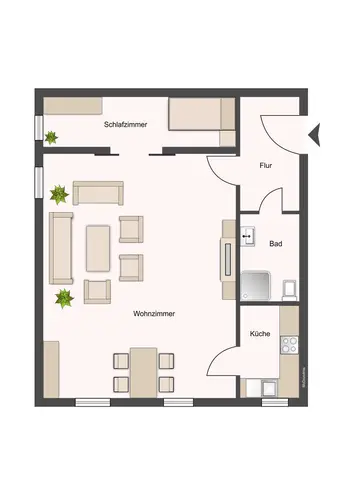 2 Zimmer Wohnung mit 44 m² in Dresden – Bild 9