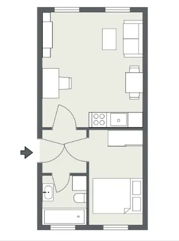 2 Zimmer Wohnung mit 34 m² in Halle (Saale) – Bild 11