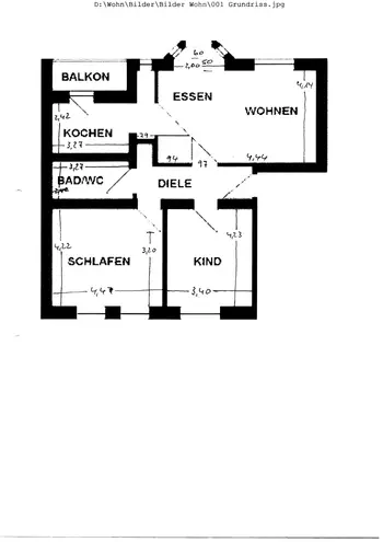 3 Zimmer Wohnung mit 89 m² in Wuppertal – Bild 2
