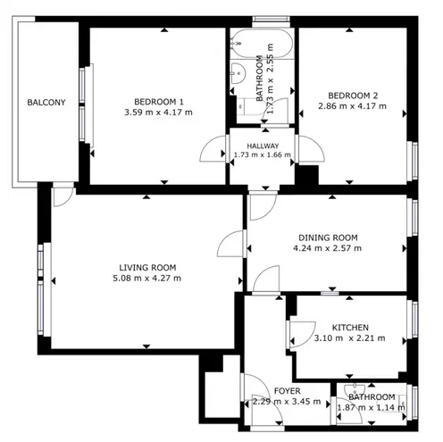 3 Zimmer Wohnung mit 62 m² in Leverkusen – Bild 2